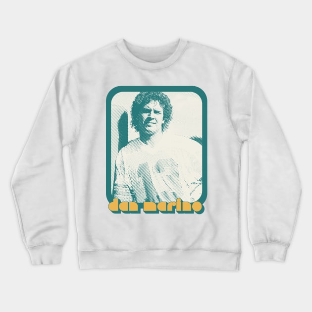 Dan Marino / Retro 80s Football Fan Design Crewneck Sweatshirt by DankFutura